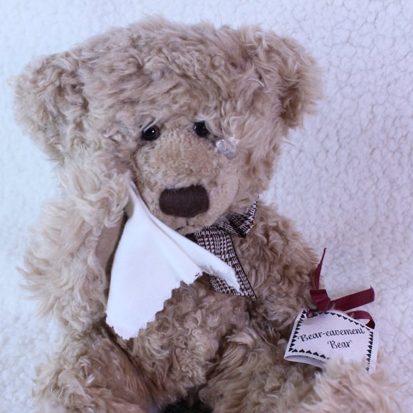 RUSS BERRIE THORNBURY BEAR-EAVEMENT Plush 7" Bereavement Teddy Bear‎ with Tear - Picture 6 of 6